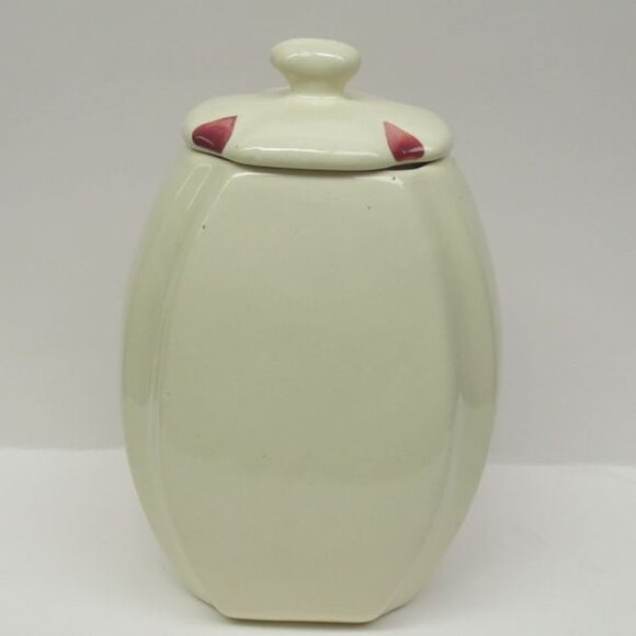 Purinton Pottery Slip Ware FRUIT Flour Canister with Lid - Signed - Picture 2 of 4